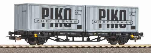 PIKO 27709 Containertragwagen DR, mit 2 x 20' Container »PIKO«